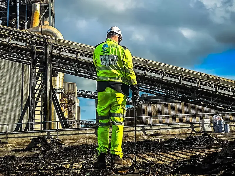 Roof inspector assessing facility - free inspection service