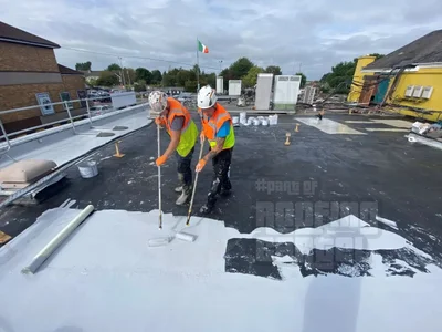 Aged felt roof requiring waterproofing treatment