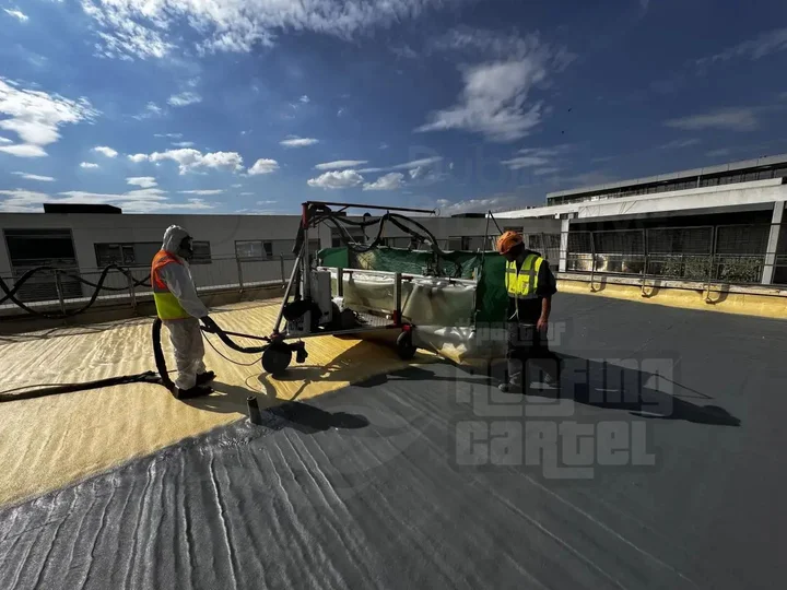 Professionally waterproofed flat roof completed by a qualified roofing contractor