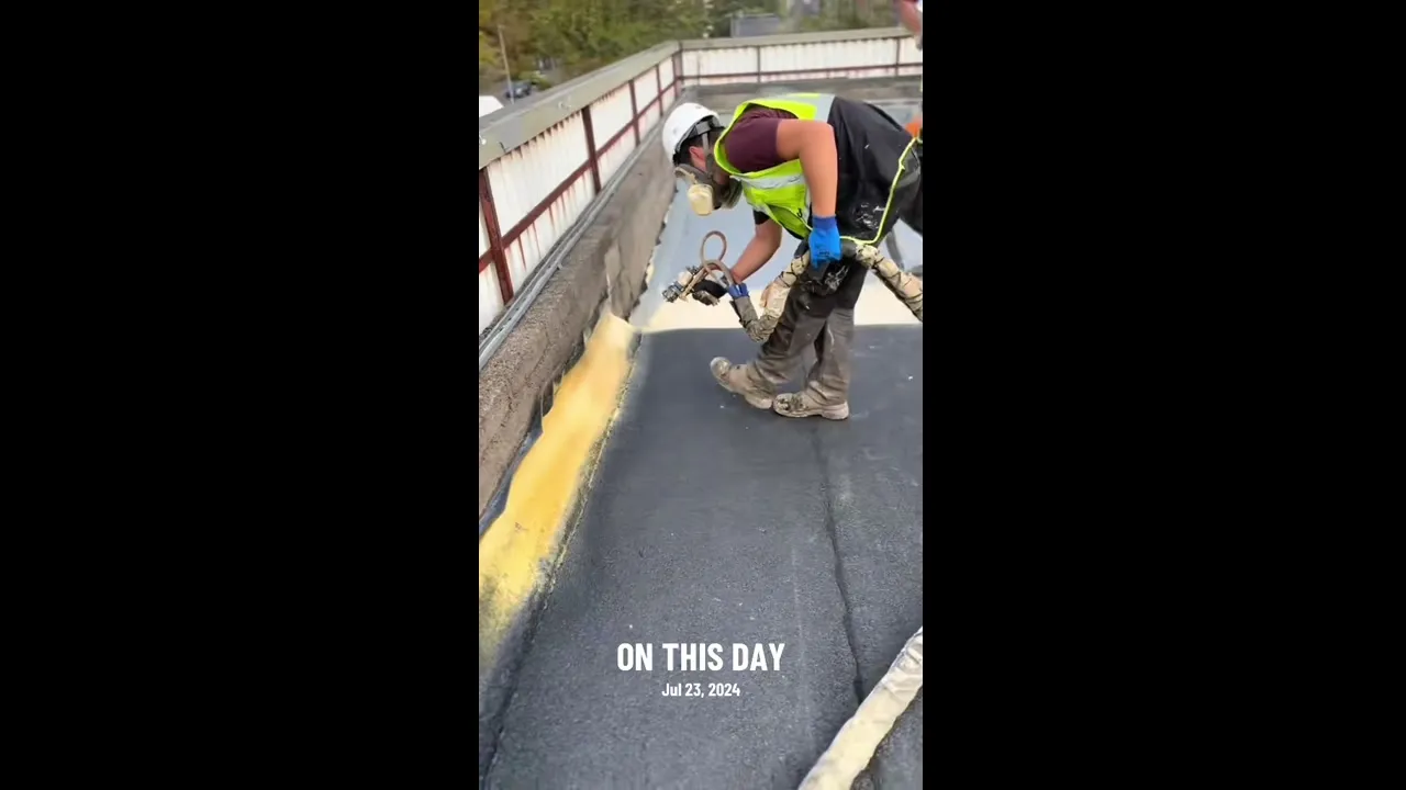 Foam Spray Insulation Combined with Polyurea Coating